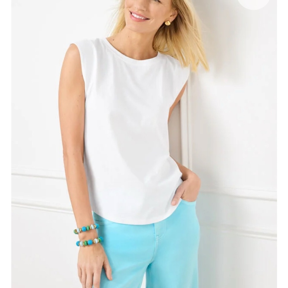 Reduced! NWT! Talbots White Muscle Tee